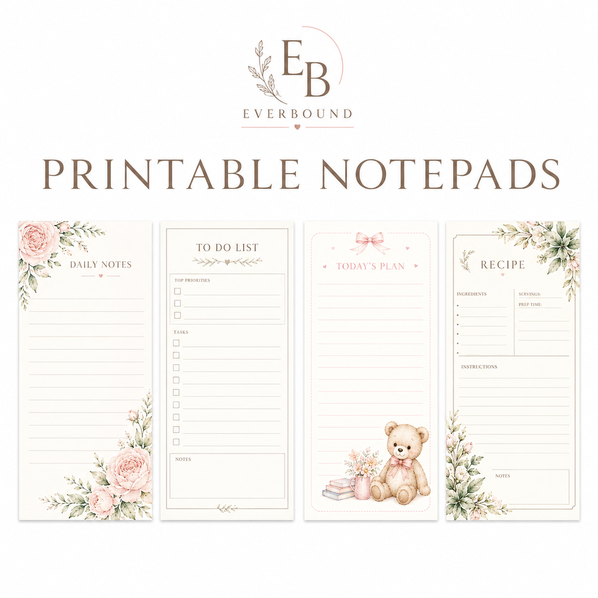 Printable Notepads