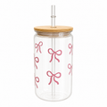 Butterfly Bow Reusable Tumbler with Straw