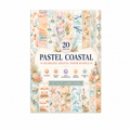Pastel Coastal Watercolor Digital Paper Bundle | Beach Sunset Seamless Scrapbook Backgrounds (Digital Download)