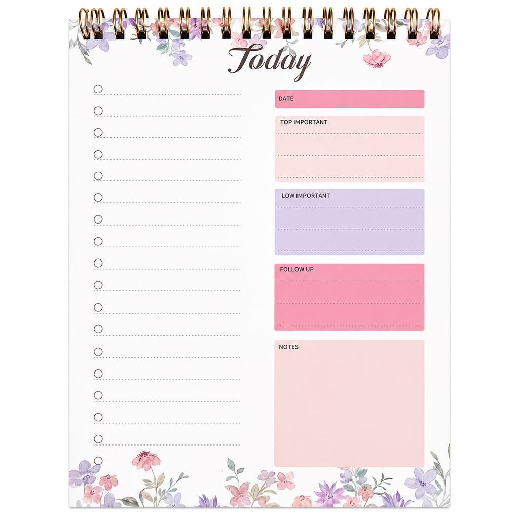 B6 Daily Planner Notepad