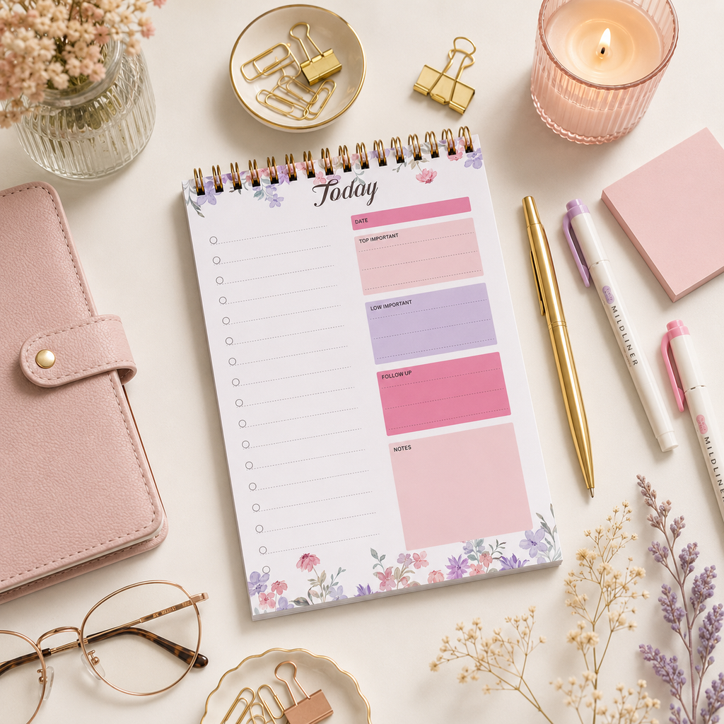 B6 Daily Planner Notepad