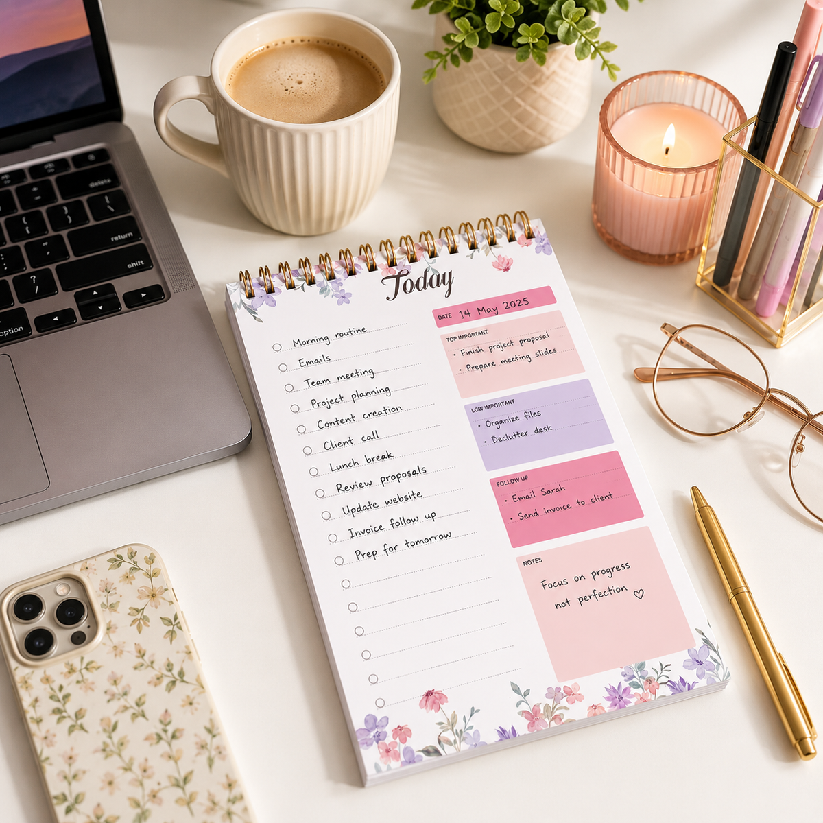 B6 Daily Planner Notepad