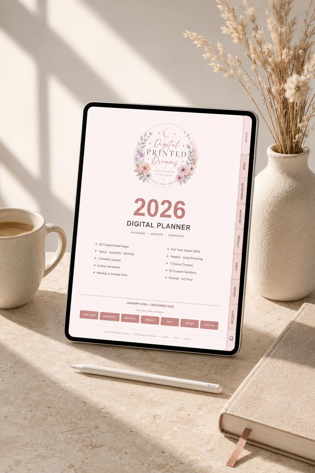 2026 Digital Planner for GoodNotes & Notability