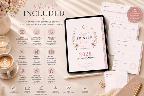 2026 Digital Planner for GoodNotes & Notability