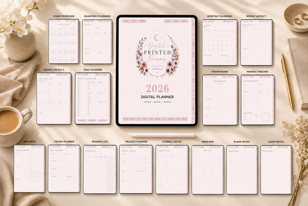 2026 Digital Planner for GoodNotes & Notability