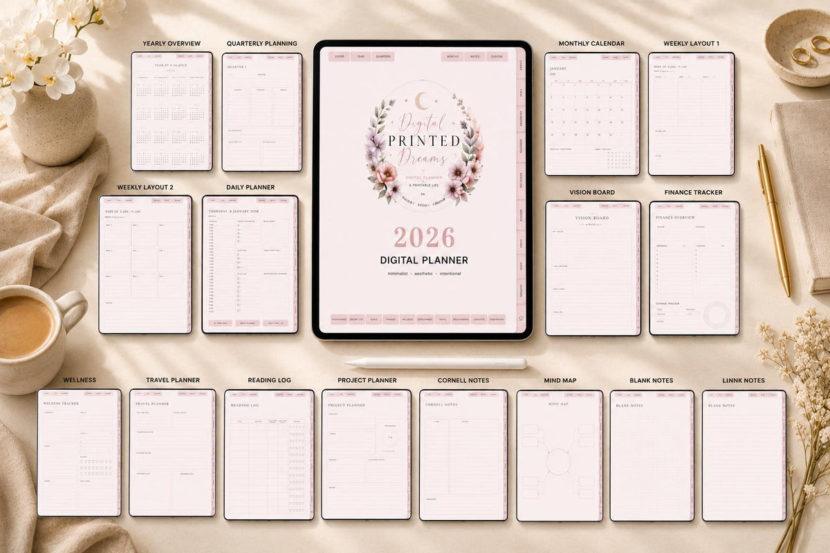 2026 Digital Planner for GoodNotes & Notability