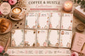 Coffee & Hustle A5 Notepad Pages | Motivational Planner Sheets (Digital Download)
