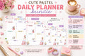 Pastel Daily Planner | Kawaii Mood Tracker, To-Do List (Digital Download)