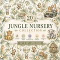 Jungle Nursery Watercolor Papers | Baby Animals, Safari Elements, Seamless Repeat (Digital Download)