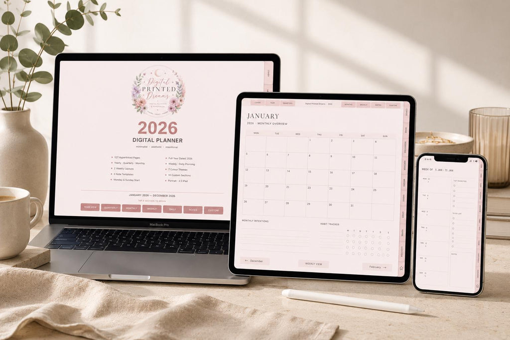 2026 Digital Planner for GoodNotes & Notability