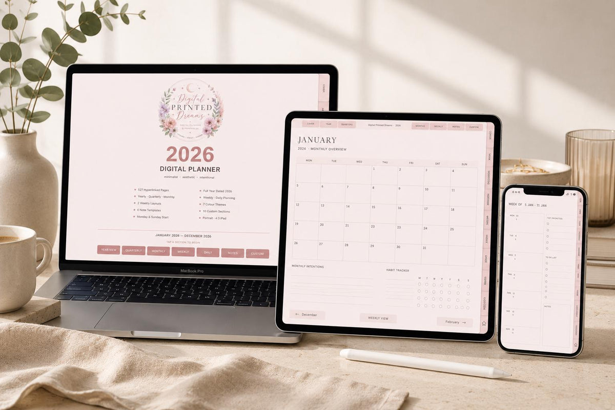 2026 Digital Planner for GoodNotes & Notability
